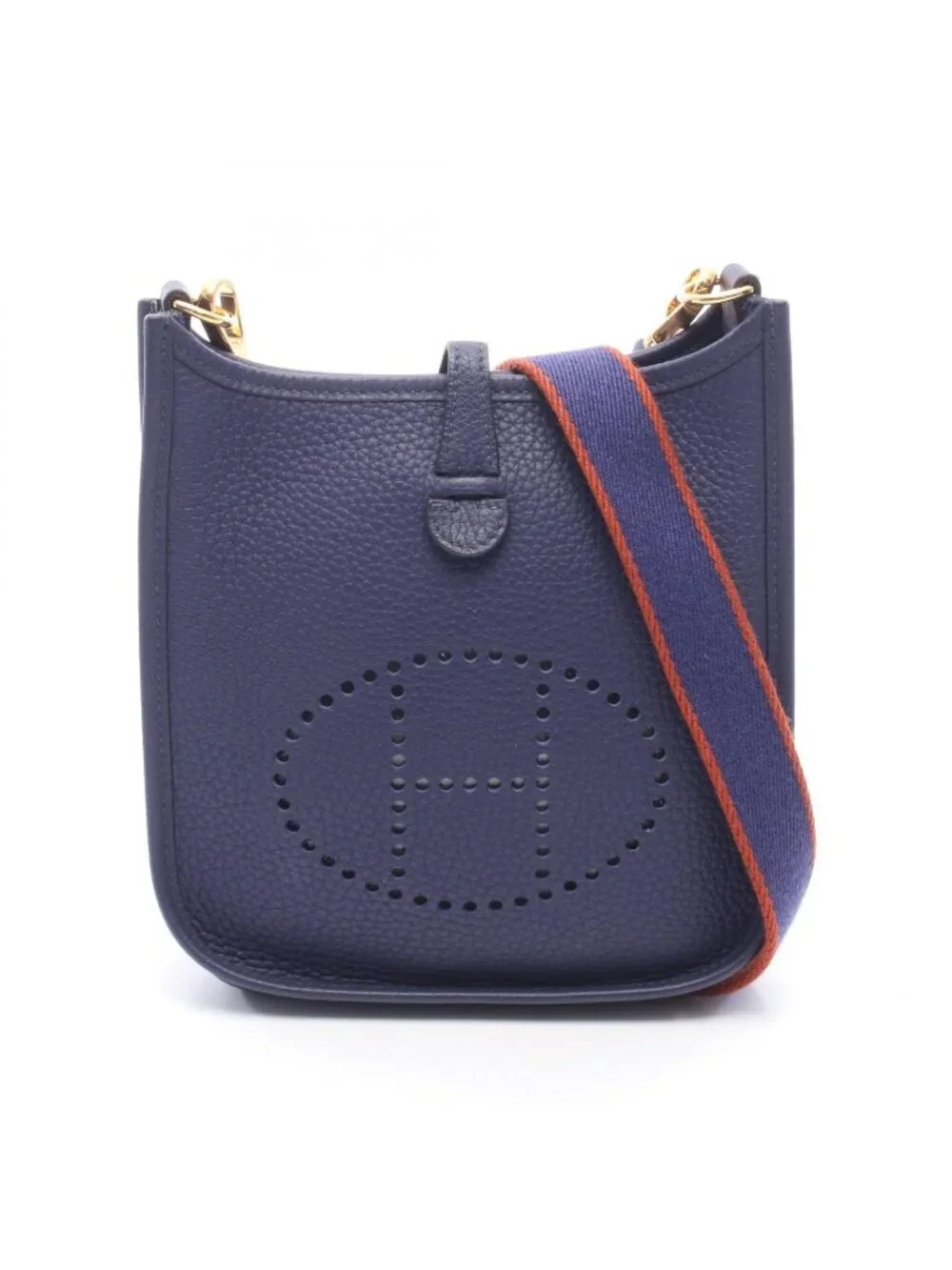 Hermes Shoulder Bag Evelyne TPM Iris Leather Evelynamazon